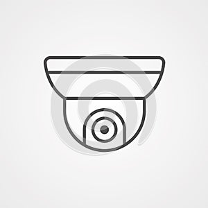 Security camera vector icon sign symbol