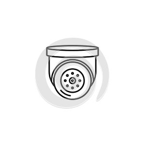 Security camera, video surveillance, CCTV vector icon illustration