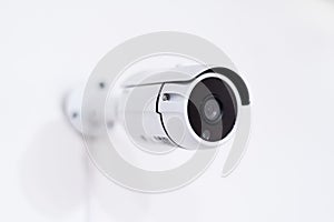 Security camera white isolated