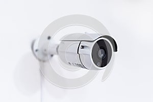 Security camera white isolated