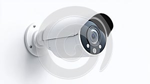 Security camera on white isolated background