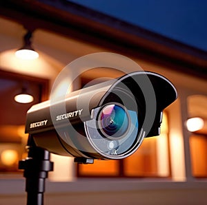Security cctv camera monitoring and surveillance to guard premises and property