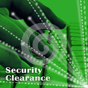 Security Clearance Cybersecurity Safety Pass 3d Illustration