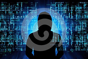 Security code hacker network hacking crime technology binary internet computer virus