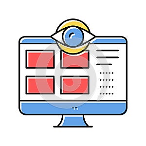 security computer application color icon vector isolated illustration