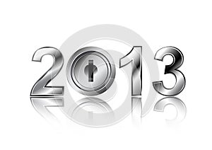 Security concept 2013 new year