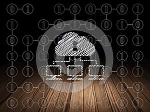 Security concept: Cloud Network in grunge dark