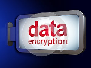 Security concept: Data Encryption on billboard background