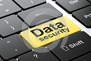 Security concept: Data Security on computer keyboard background