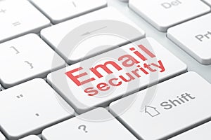 Security concept: Email Security on computer