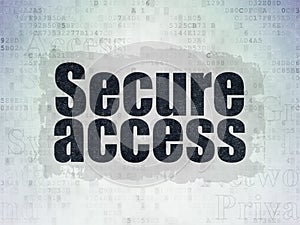 Security concept: Secure Access on Digital Data Paper background