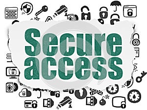 Security concept: Secure Access on Torn Paper