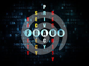 Security concept: word Fraud in solving Crossword