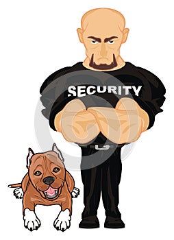 Security with a dog
