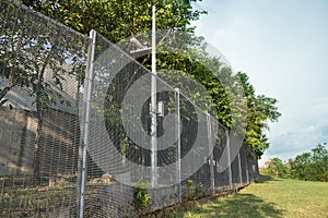Security fencing at a residential community