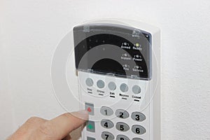 Security and fire alarm control panel