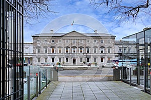 Leinster House in Dublin, home of the Irish parliament