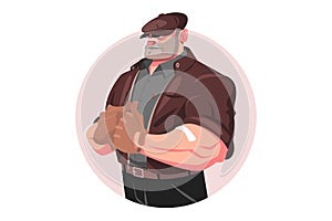 Security guard bouncer man