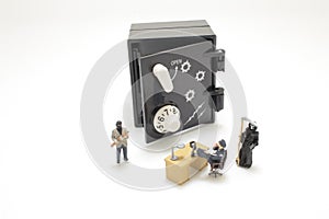 a Security Guard of figure on duty