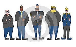 Security guard  man person concept. Vector design