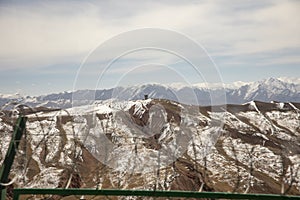 Security guard outpost in Tien Shan Mountains photo