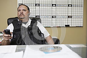 Security Guard At Work photo