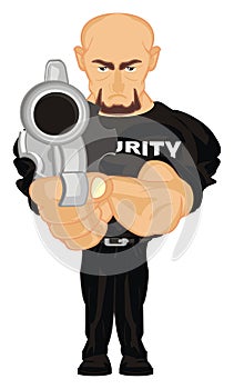 Security with a gun