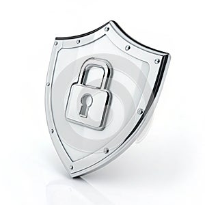 Security icon isolated on white background photo