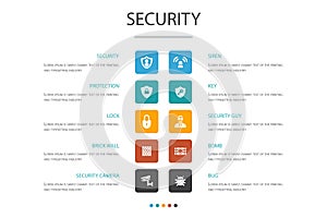 Security Infographic 10 option concept