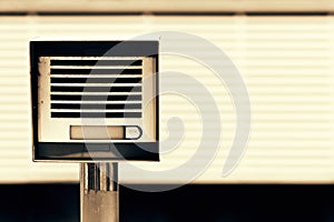 Security intercom on entrance