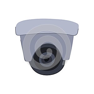 security ip camera cartoon vector illustration