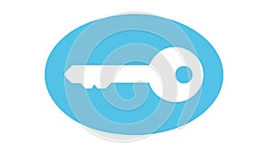 Security Key Access Icon for Permissions and Digital Locks, vector design Generative AI