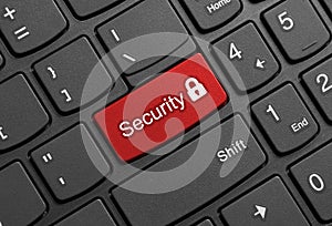 Security key on keyboard