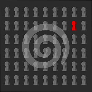 security lock pattern concept illustration design