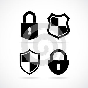 Security lock vector icon