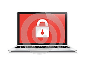 Security Locked Laptop Computer