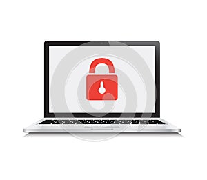 Security Locked Laptop