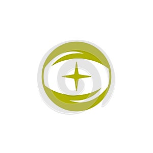 security logo eye logo watcher symbol star eye modern corporate, abstract letter logo