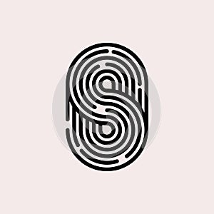 Security logo, letter s, security agency logotype