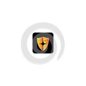 Security logo vector icon