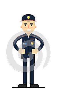 Security man in uniform illustration photo