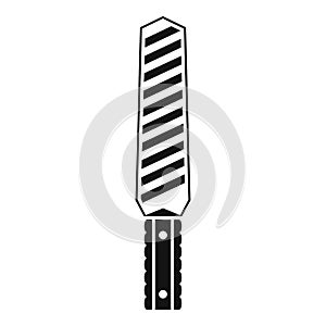 Security metal detector icon, simple style