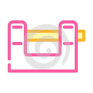 security padlock color icon vector illustration