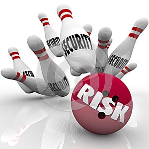 Security Pins Risk Bowling Ball Danger Risking Safety