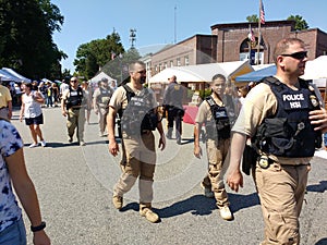 Security at a Popular Street Fair, Rutherford, NJ, USA