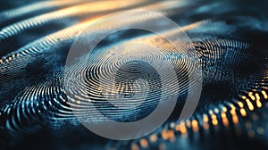 security pulsating fingerprint