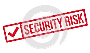 Security Risk rubber stamp