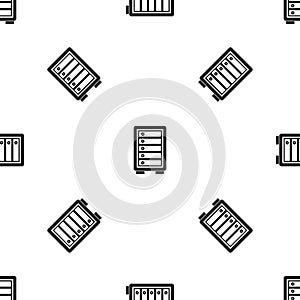 Security safe pattern seamless black