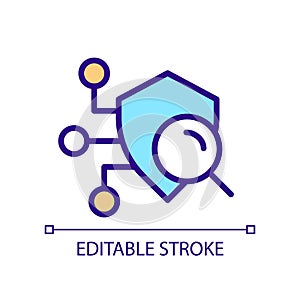 Security scan pixel perfect RGB color icon