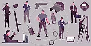 Security Service Flat Set